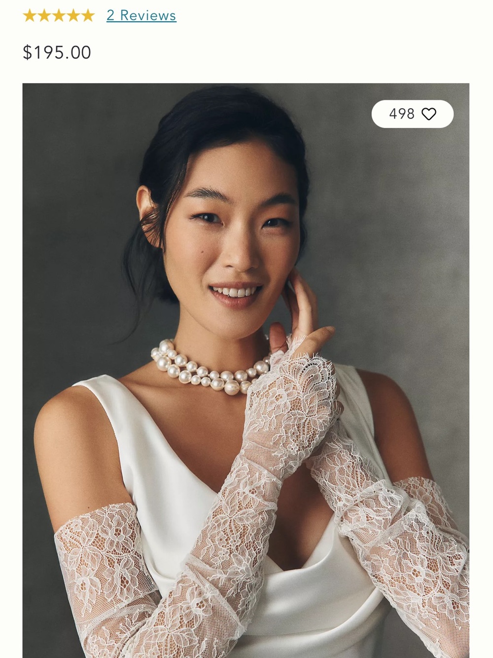 Shona Joy White Lace Opera Gloves